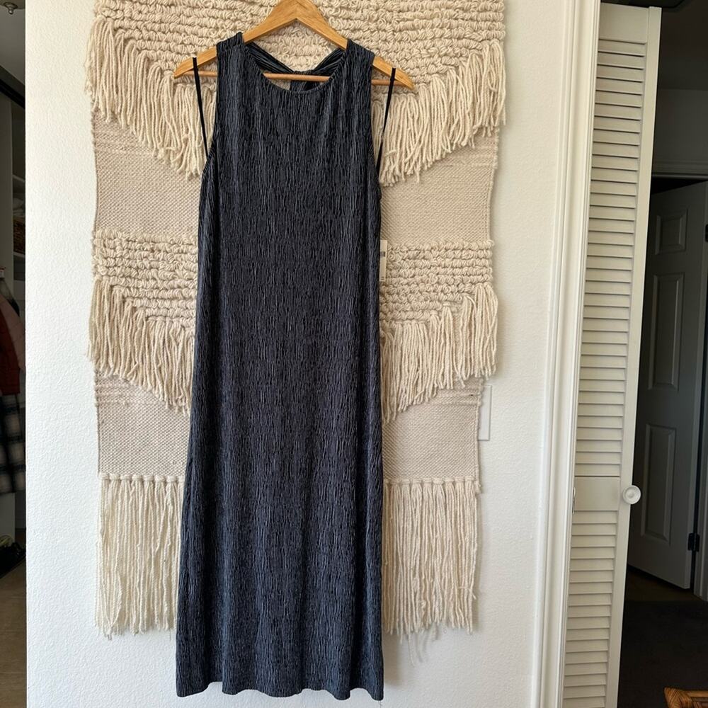 Maeve Metallic Crinkle Dress NWT